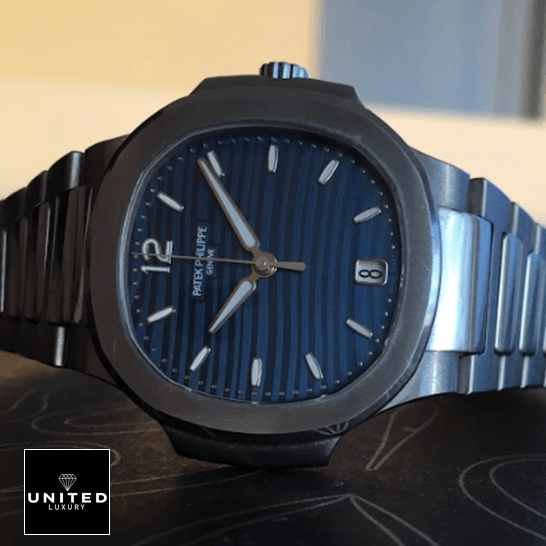 Patek Philippe Nautilus 71181A-001 Blue Dial  side view