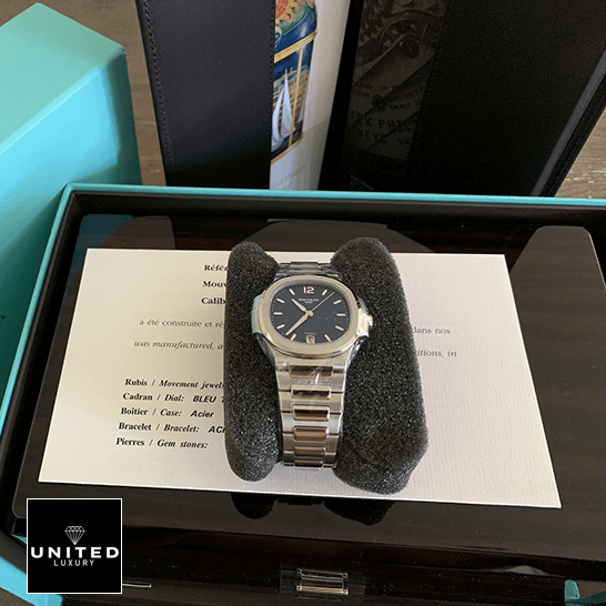 Patek Philippe Nautilus 71181A-001 Blue Dial  in the box