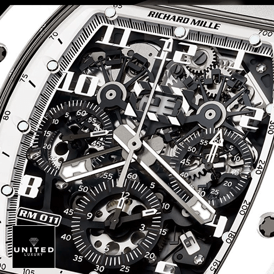 Richard Mille RM011 FM Black Dial  close analog view