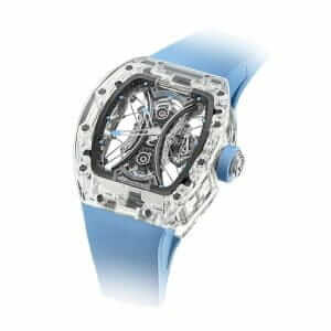 richard-mille-tourbillon-skeleton-blue-rubber-watch