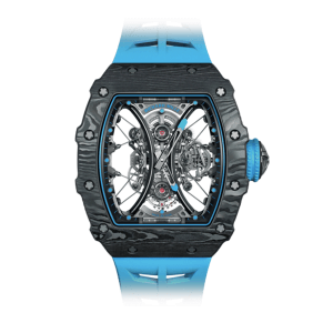 richard-mille-tourbillon-skeleton-blue-rubber-watch