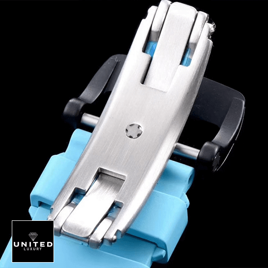 Richard Mille RM055 Stainless Steel Clasp  opened clasp black background