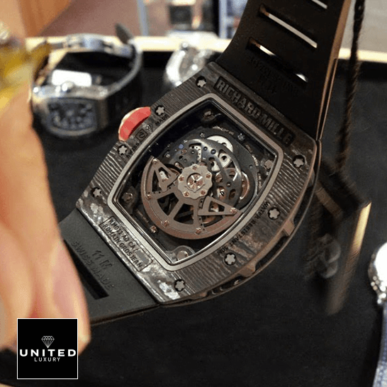 Richard Mile RM011 Romain Lotus Carbon Case  upside view