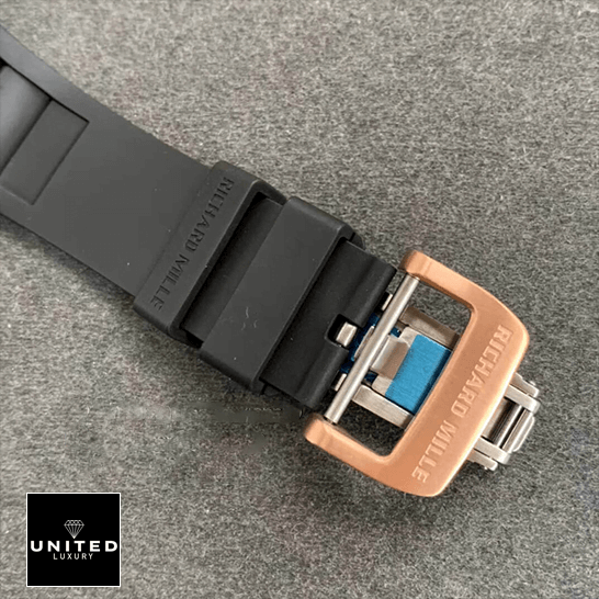 Richard Mille RM011 Romain Lotus F1 Rose Gold Clasp  grey background