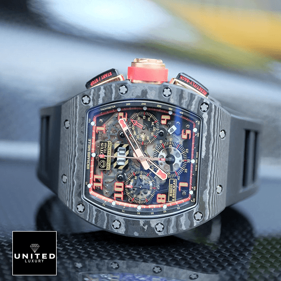 Richard Mille RM011 Romain Lotus Rose Gold  crown / push button