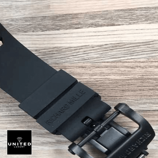 Richard Mille RM11-03 Black Rubber Bracelet  steel clasp