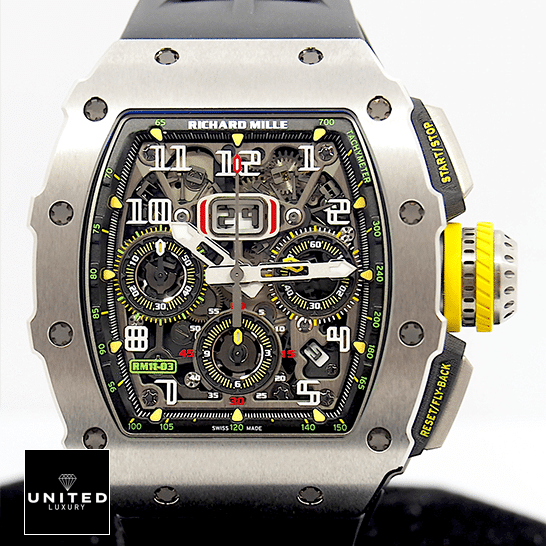 Richard Mille RM01103 Titane Flyback Man  white background