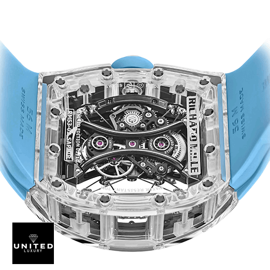 Richard Mille Tourbillion 53-02 Sapphire  upside view