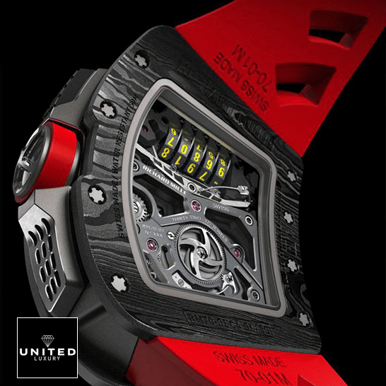 Richard Mille RM70-01 Carbon Black Case  upside view