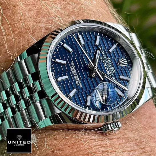 rolex 126234 blue motif