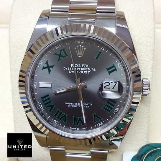 Rolex Datejust 126334 Wimbledon Grey Dial 
