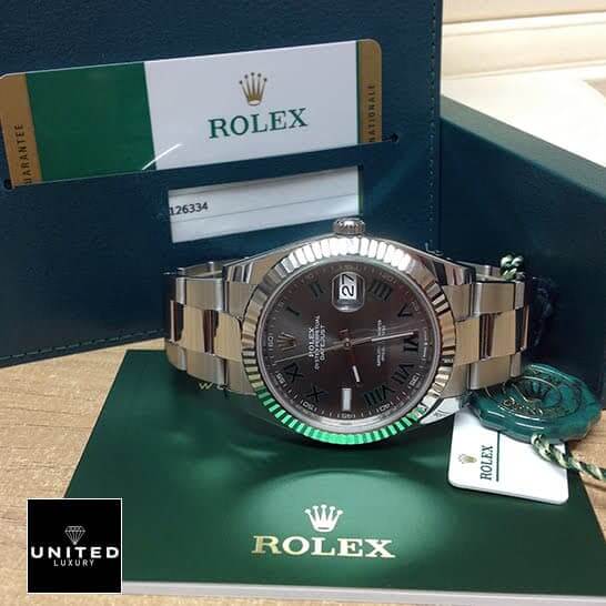Rolex Datejust 126334 Wimbledon Fluted Bezel Oyster  & Guarentee Card