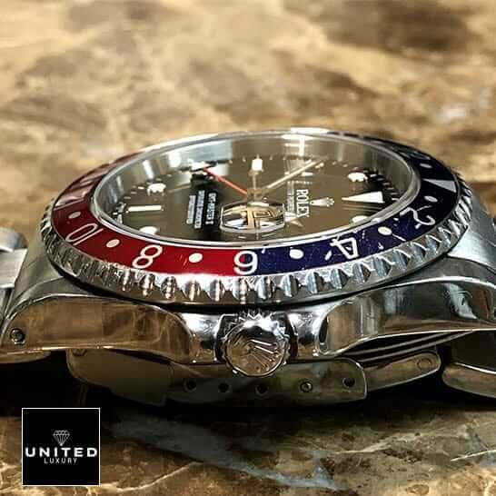 Rolex Submariner GMT-Master II 16710 Blue & Red Bezel  Silver Crown Pusher