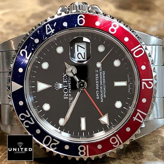 Rolex Submariner GMT-Master II Red & Blue Bezel Black Dial 16710 