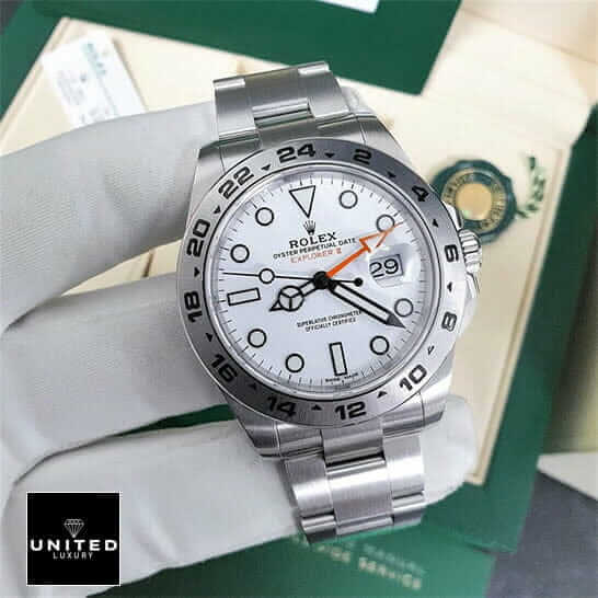 Rolex 216570  Numeral Bezel White Dial
