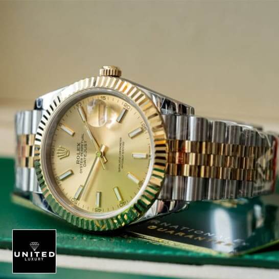 Rolex Datejust 116233 Yellow Gold Fluted Bezel 