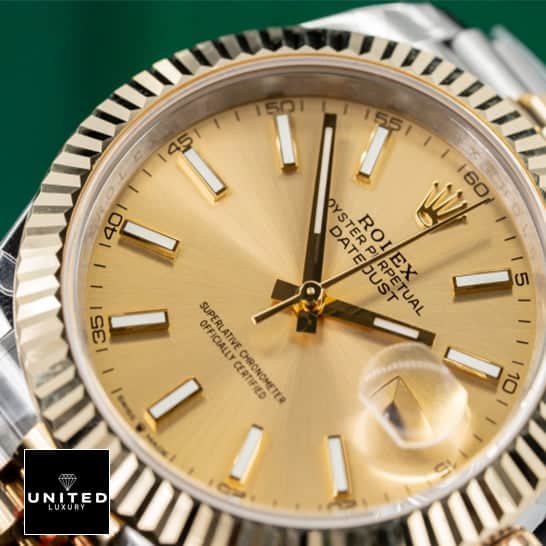 Rolex Datejust 116233 Yellow Gold Dial & Fluted Bezel 