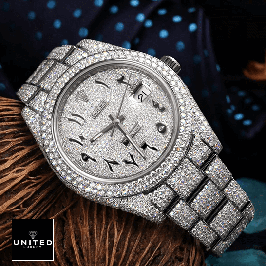 Rolex Datejust 116300 Iced Out White Diamond 