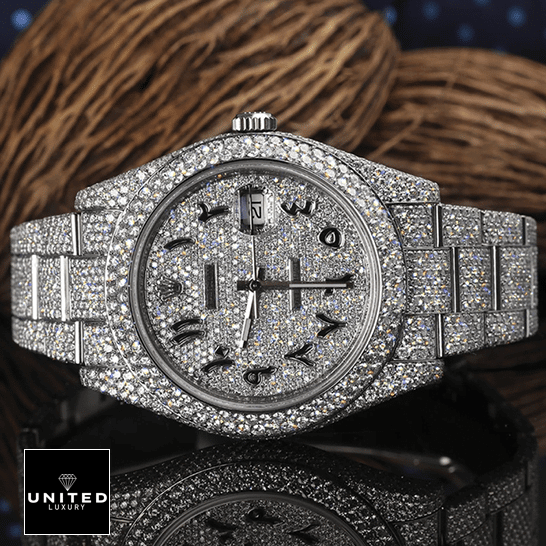 Rolex Datejust Arabic Numerial 116300 Iced Out 