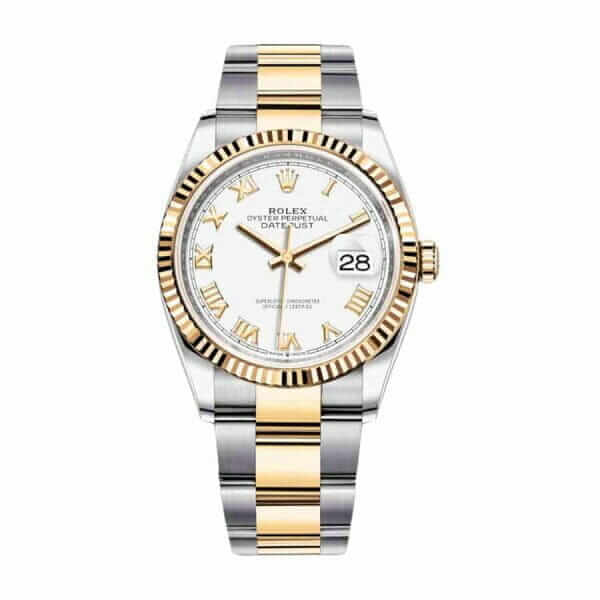 Rolex Datejust White Roman 