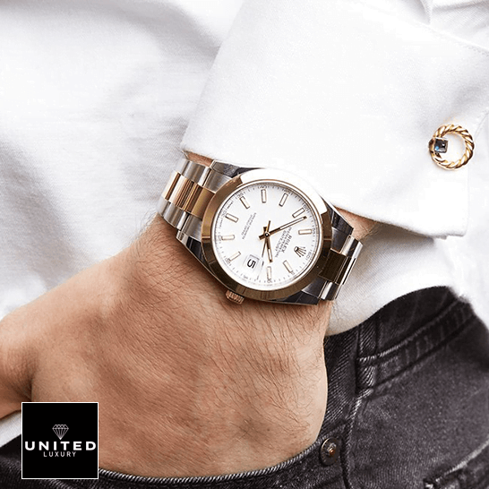 Rolex 126303-0015 Datejust  on the man's wrist