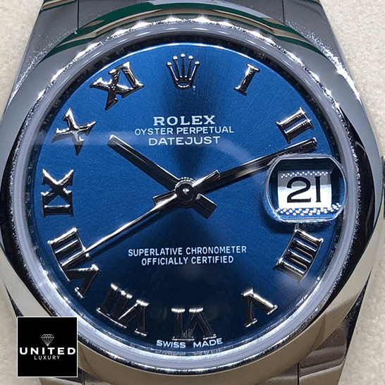 Rolex Datejust 178240 Blue Dial with Romen Numerial 