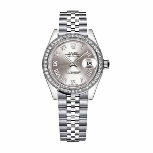 Rolex Datejust 279166 Platinum Automatic Grey With Diamond Dial Jubilee 
