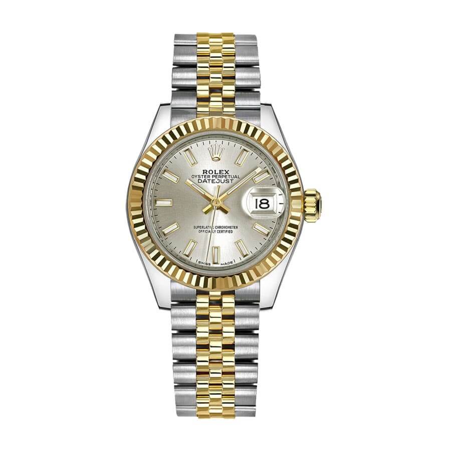 rolex-datejust-28mm-279173-steel-yellow-gold-automatic-silver-dial