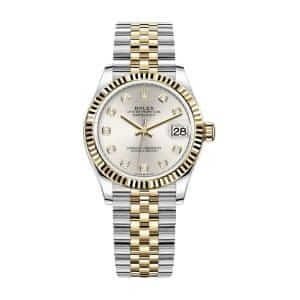 rolex-datejust-28mm-279173-steel-yellow-gold-automatic-silver-with-diamond-dial