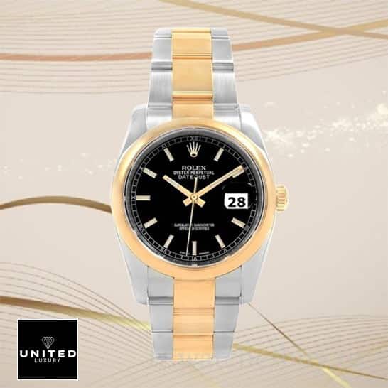 Rolex Datejust 116203 Yellow Gold Bezel 