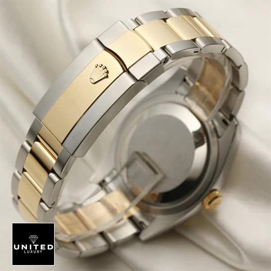 Rolex Datejust 116203  Two Tone Fold Clasp on the Rolex logo