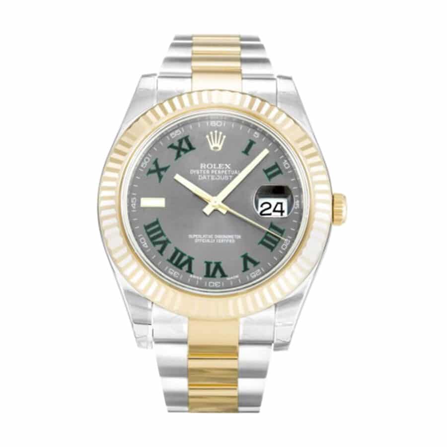 rolex-datejust-grey-dial-roman-number-wimbledon