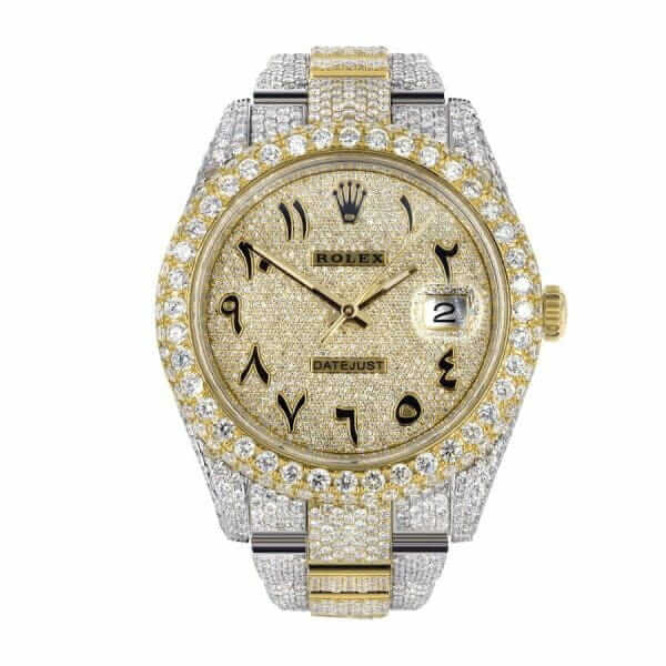 rolex-datejust-two-tone-yellow-gold-arabic-dial-iced-out-116300