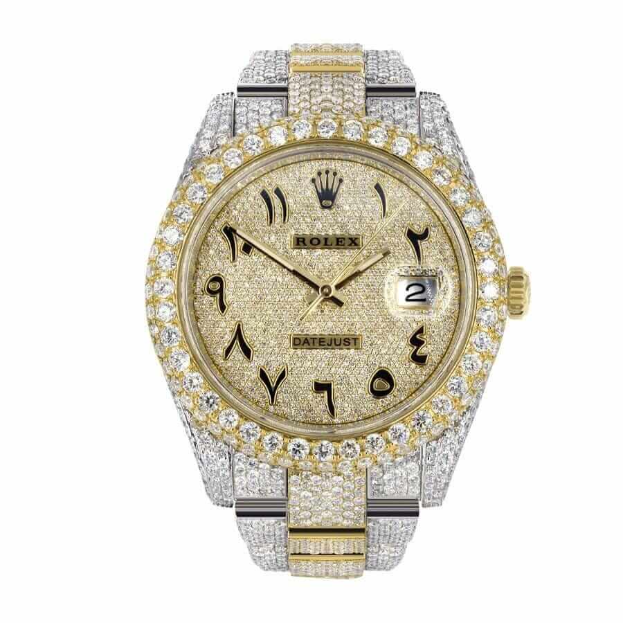 rolex-datejust-two-tone-yellow-gold-arabic-dial-iced-out-116300