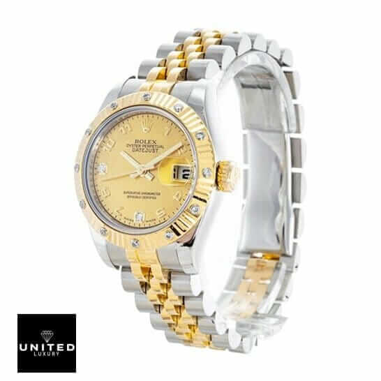 Rolex Datejust 179313 Gold With Diamond Bezel