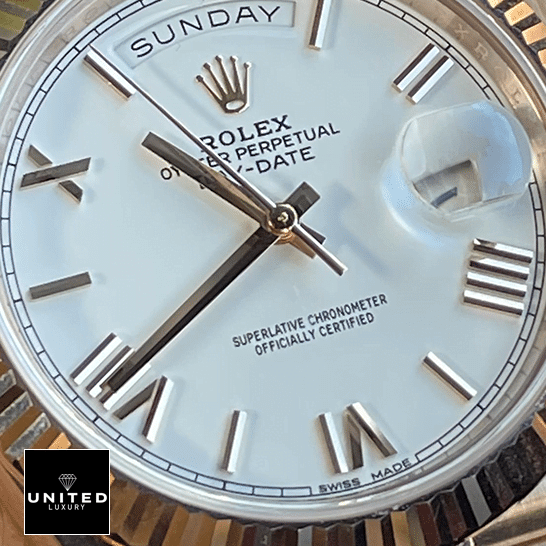Rolex Day-Date President White Roman Dial 118235f-0024 