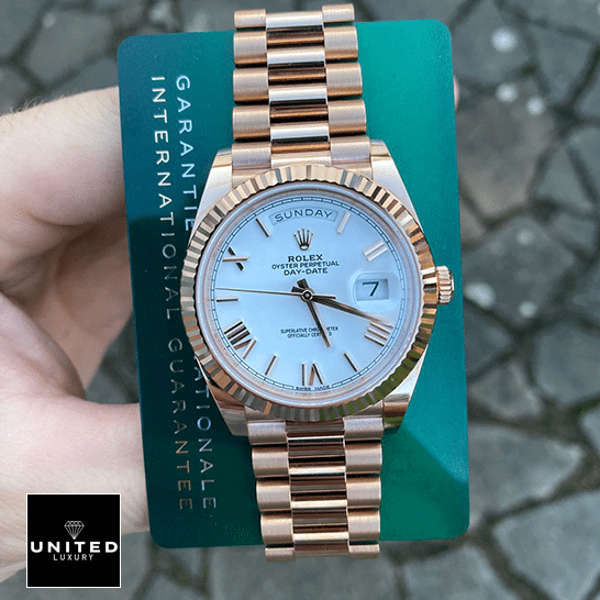 Rolex Day-Date President 118235f-0024  & Guarentee Card