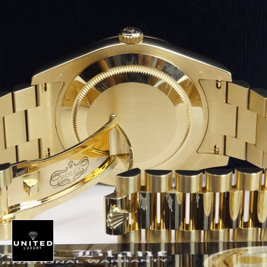 Rolex Day-Date II 218238-0037 Yellow Gold Case  Open Fold Clasp