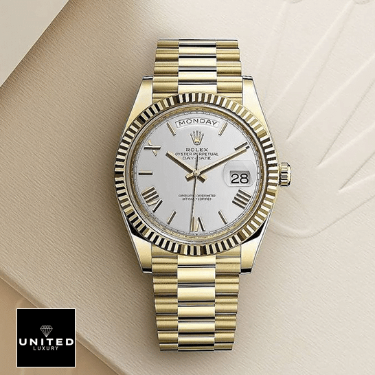Rolex Day-Date 40 228238 White Dial 