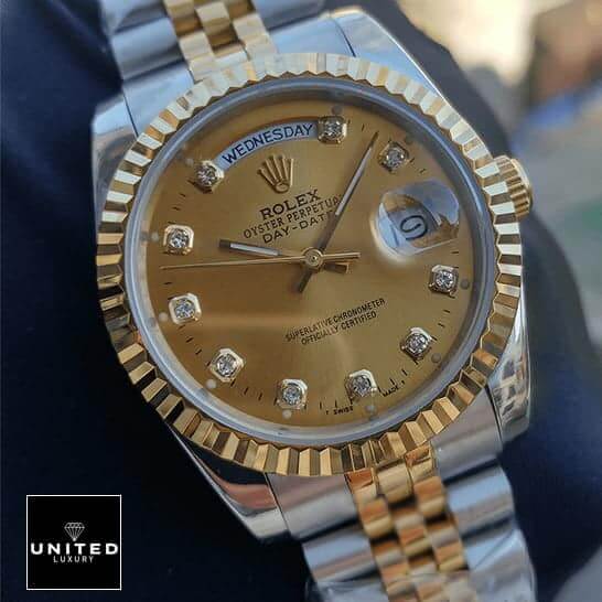 Rolex Day-Date 128238 MOP  Diamond Indices