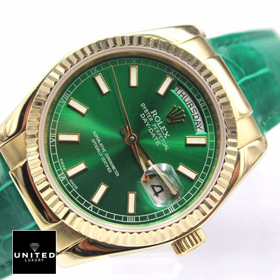 Rolex Day-Date 118138-0003 Green Dial 