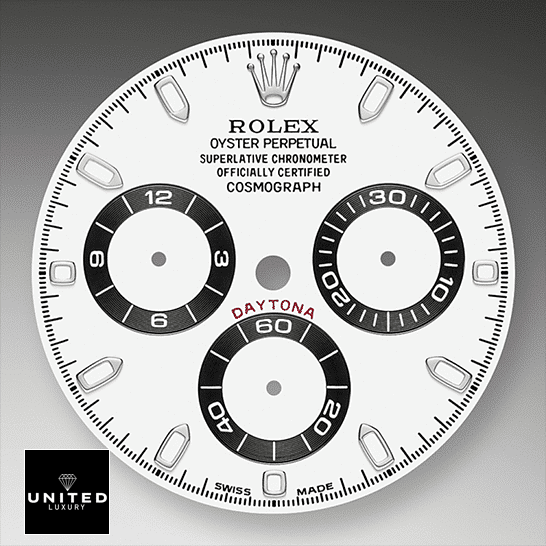 Rolex Daytona Ceramic Bezel White Dial 116500ln-0001 Oyster 3 Rolex Daytona 116500ln-0001 White Dial on the Rolex Logo