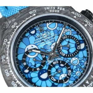 rolex-daytona-cosmograph-automatic-blue-sun-flower-pattern-dial-left