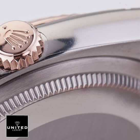 Rolex Datejust 36 116231 Stainless Steel Case & Rose Gold Crown Pusher 