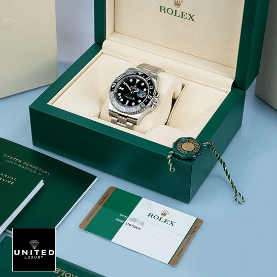 Rolex GMT-Master II 116710LN-0001 Black Dial Oyster 3 Rolex GMT Master 116710LN in the rolex box