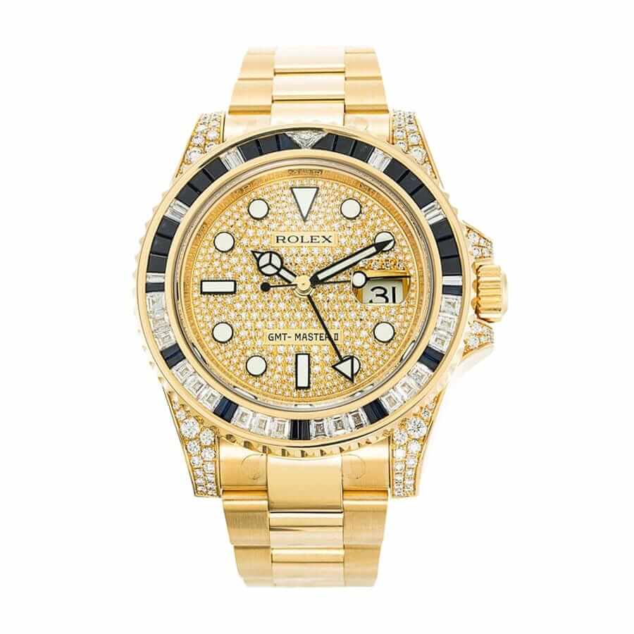 rolex-gmt-master-116758sa-ii-yellow-gold-automatic-gold-dial