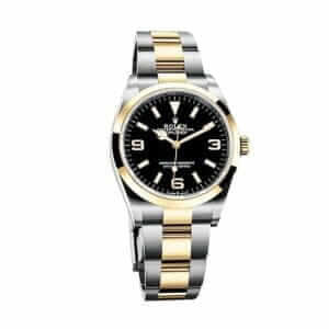 rolex-gmt-master-black-dial-yellow-gold-steel-watch
