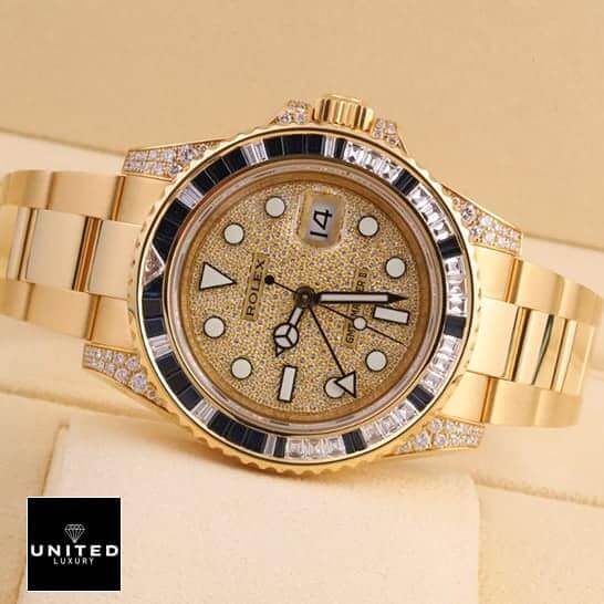 Rolex GMT-Master 116758SA Yellow Gold Oyster Bracelet 