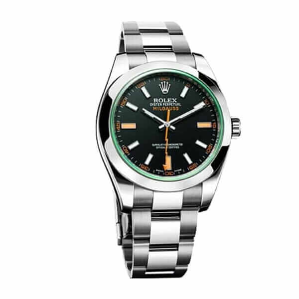 Rolex Milgauss Black Dial Green Crystal M116400GV-0001 Oyster 