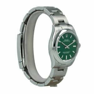 rolex-oyster-perpetual-green-dial-steel-silver-watch